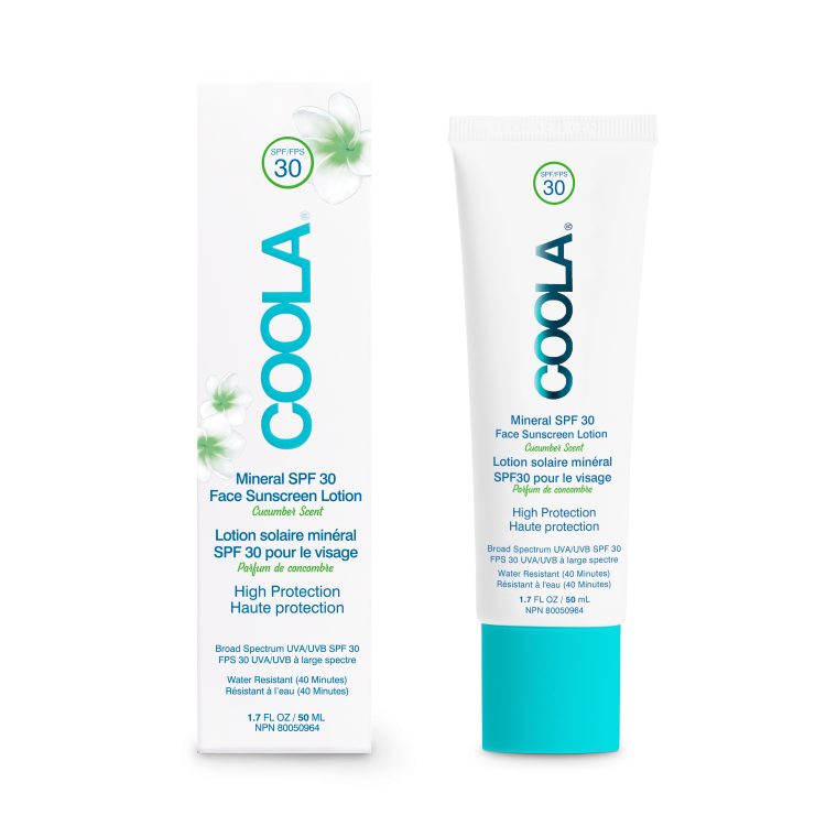 Lotion solaire minéral sps 30 pour le visage - concombre